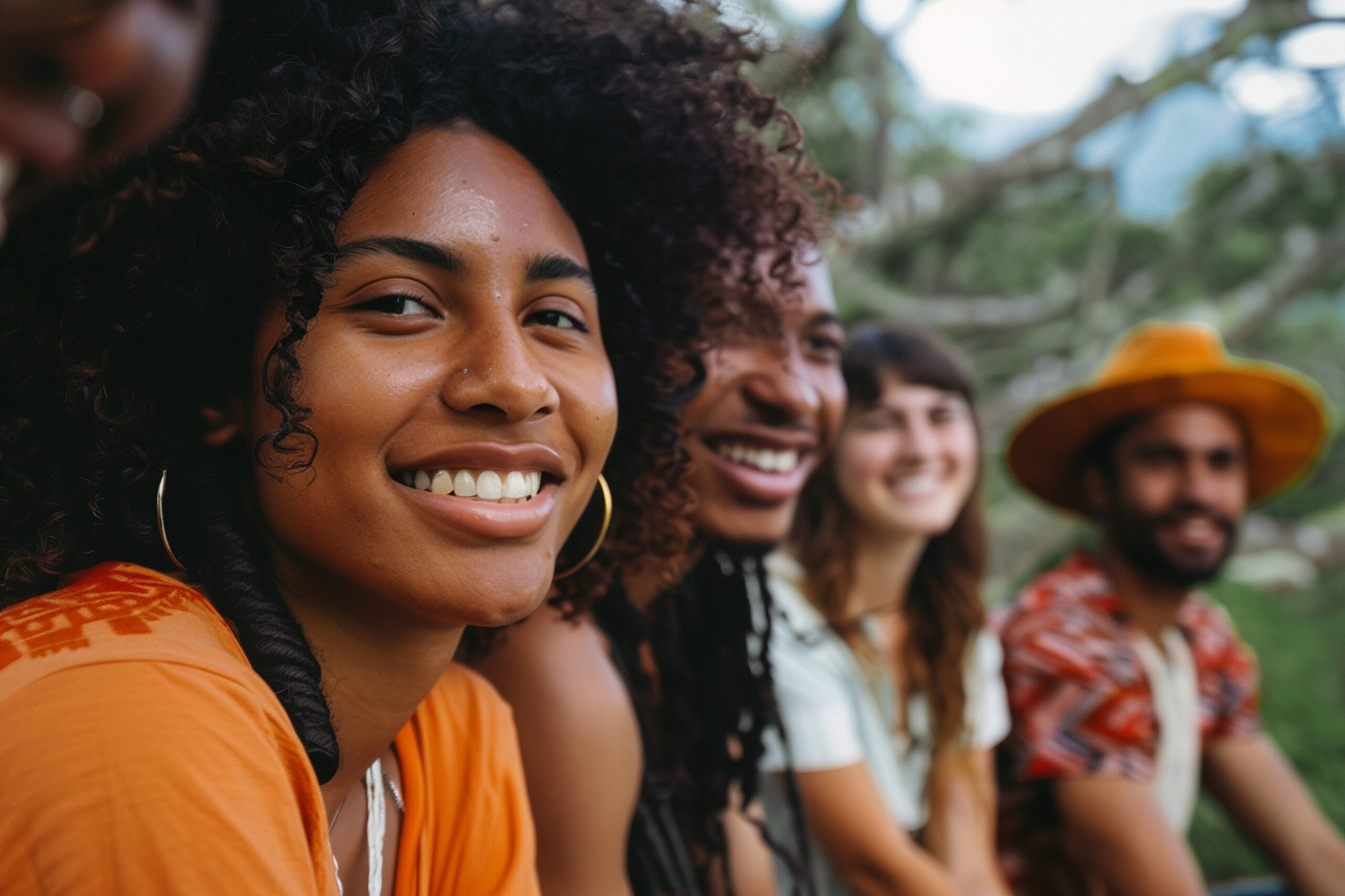 young people spending quality time together